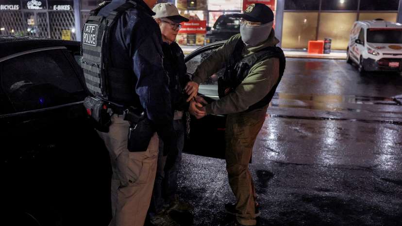 FILE PHOTO: The Wider Image: Inside Trump's immigration crackdown as net widens