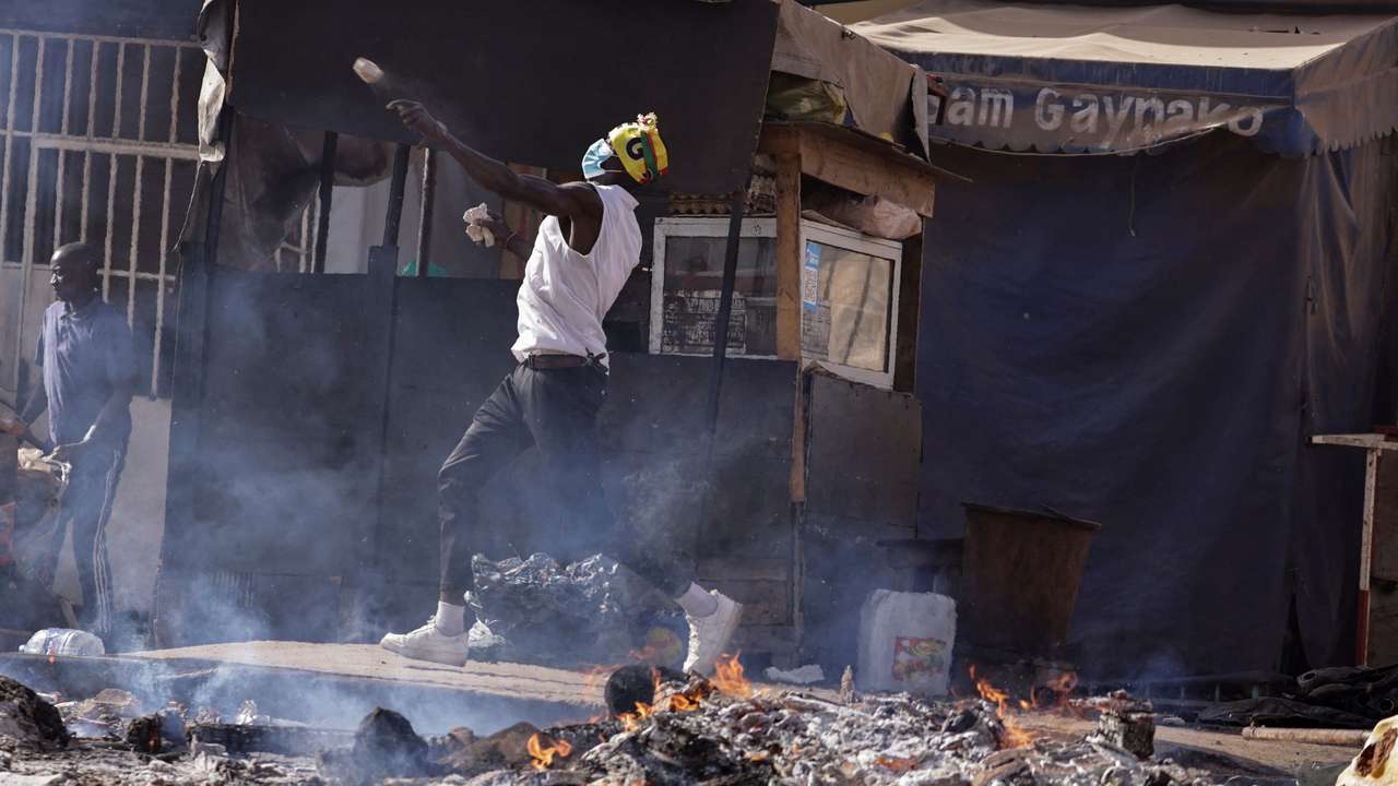 Senegalese police crack down on protests over election delay in Dakar