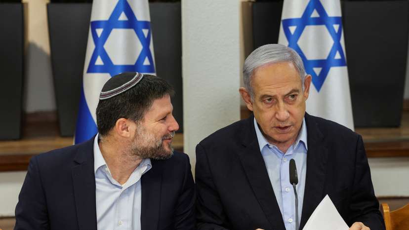 Israeli Prime Minister Benjamin Netanyahu convenes the weekly cabinet meeting, in Tel Aviv