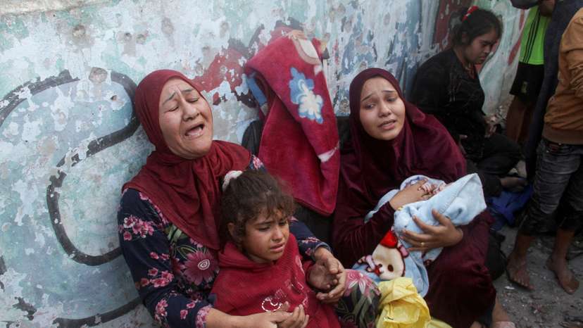 FILE PHOTO: Aftermath of an Israeli strike on a school sheltering displaced people, in Gaza City