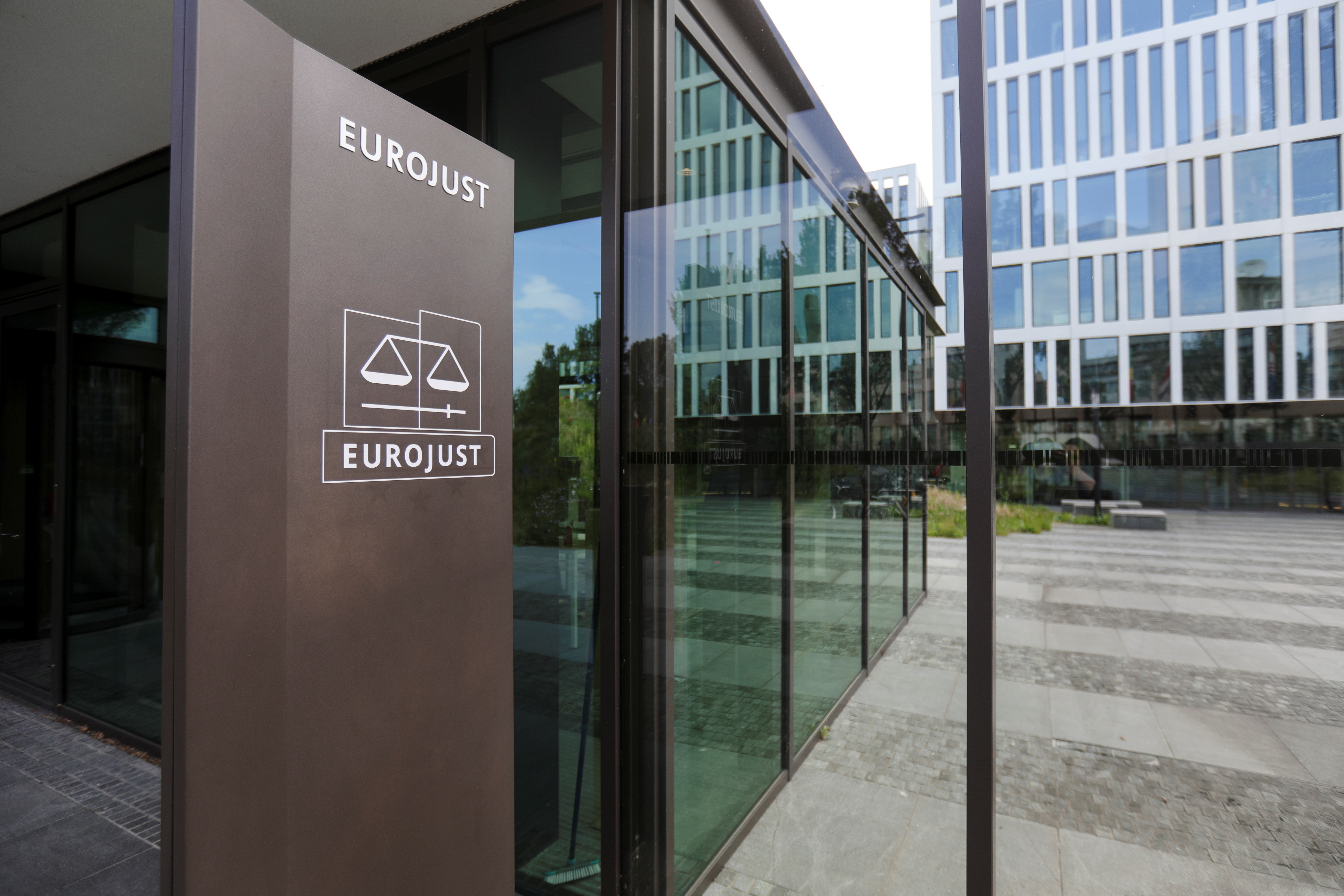 Prosecutors hold news conference on war crimes investigations, in The Hague