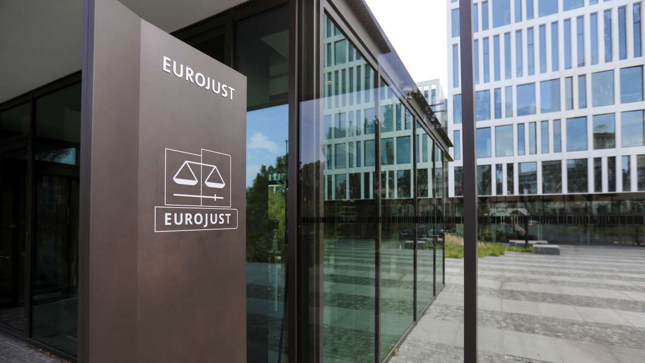 Prosecutors hold news conference on war crimes investigations, in The Hague