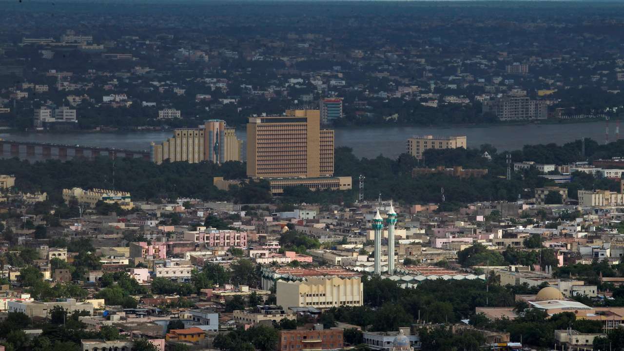 A general view of the city of Bamako pictured from the point G in Bamako