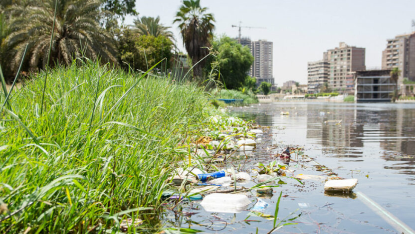 Locations of raw water samples collection at Shubra El-Khaima, Cairo, Egypt