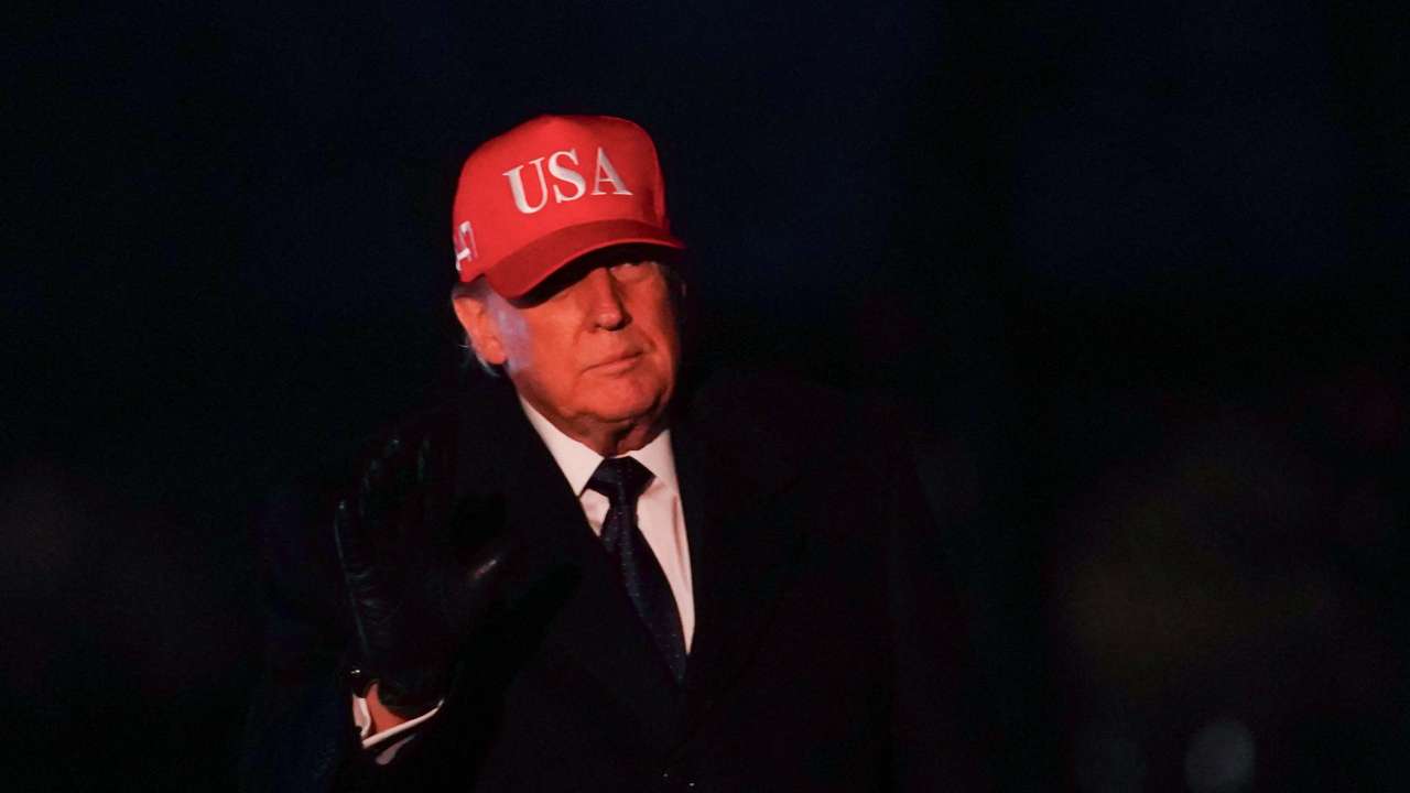 U.S. President Donald Trump returns to the White House in Washington, D.C.