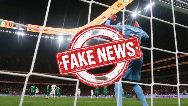 This penalty did not in fact happen, according to CAF