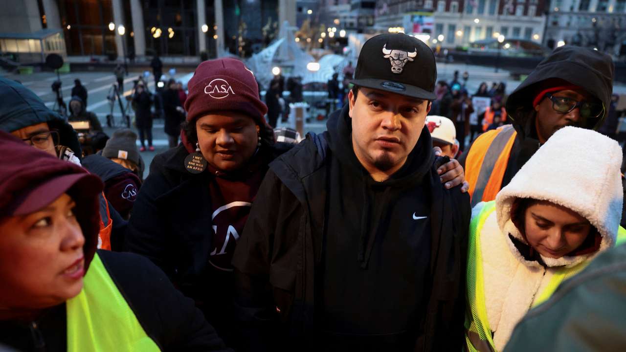 Kilmar Abrego appears in Baltimore for ICE check-in