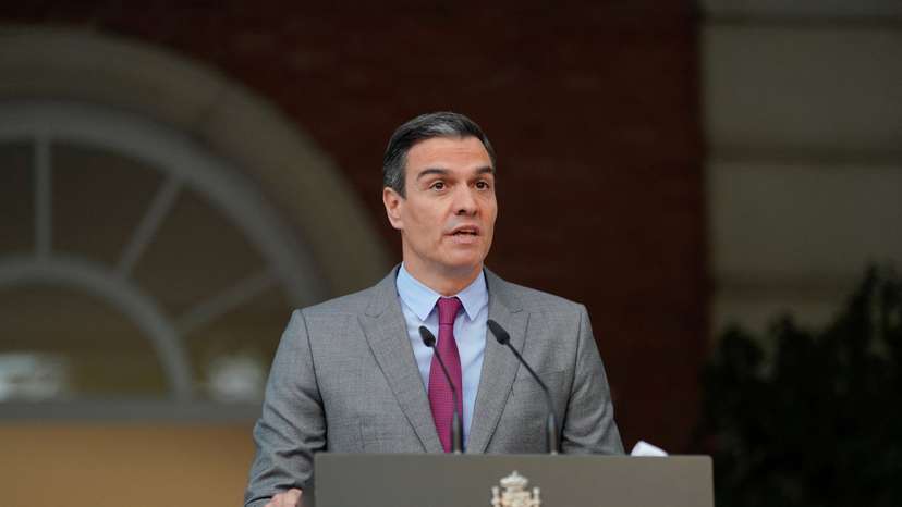 FILE PHOTO: Spain's PM Sanchez announces pardons for jailed Catalan separatist leaders, in Madrid
