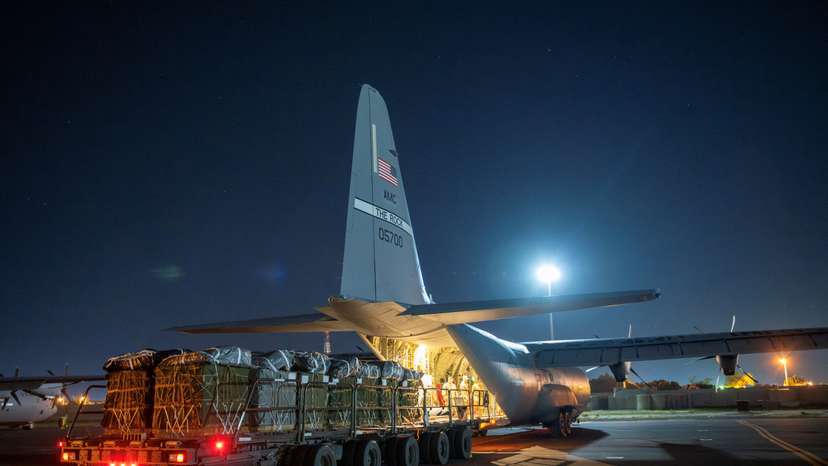 U.S. Air Force, Army airdrop 66 pallets of humanitarian aid to Gaza