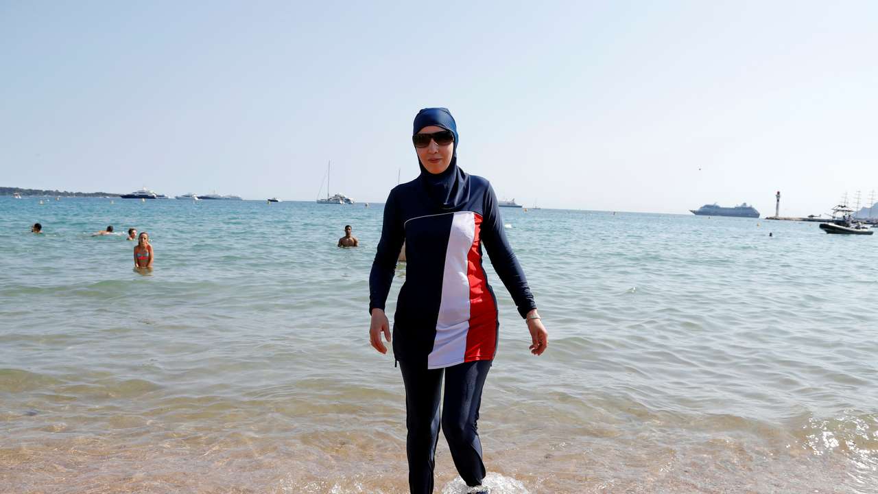70th Cannes Film Festival - Full-body burkini swimsuit