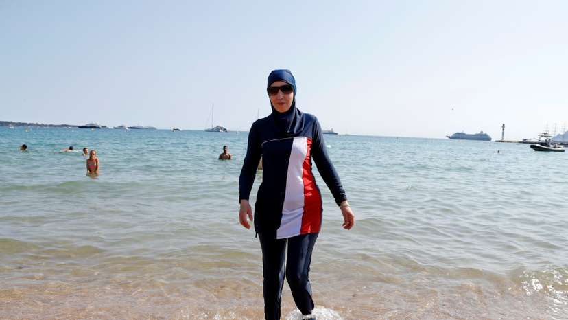 70th Cannes Film Festival - Full-body burkini swimsuit