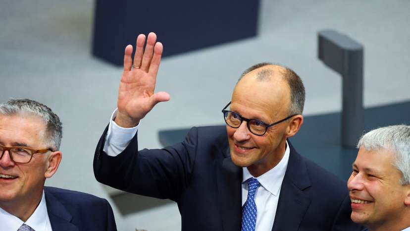 Election of a new German Chancellor, in Berlin