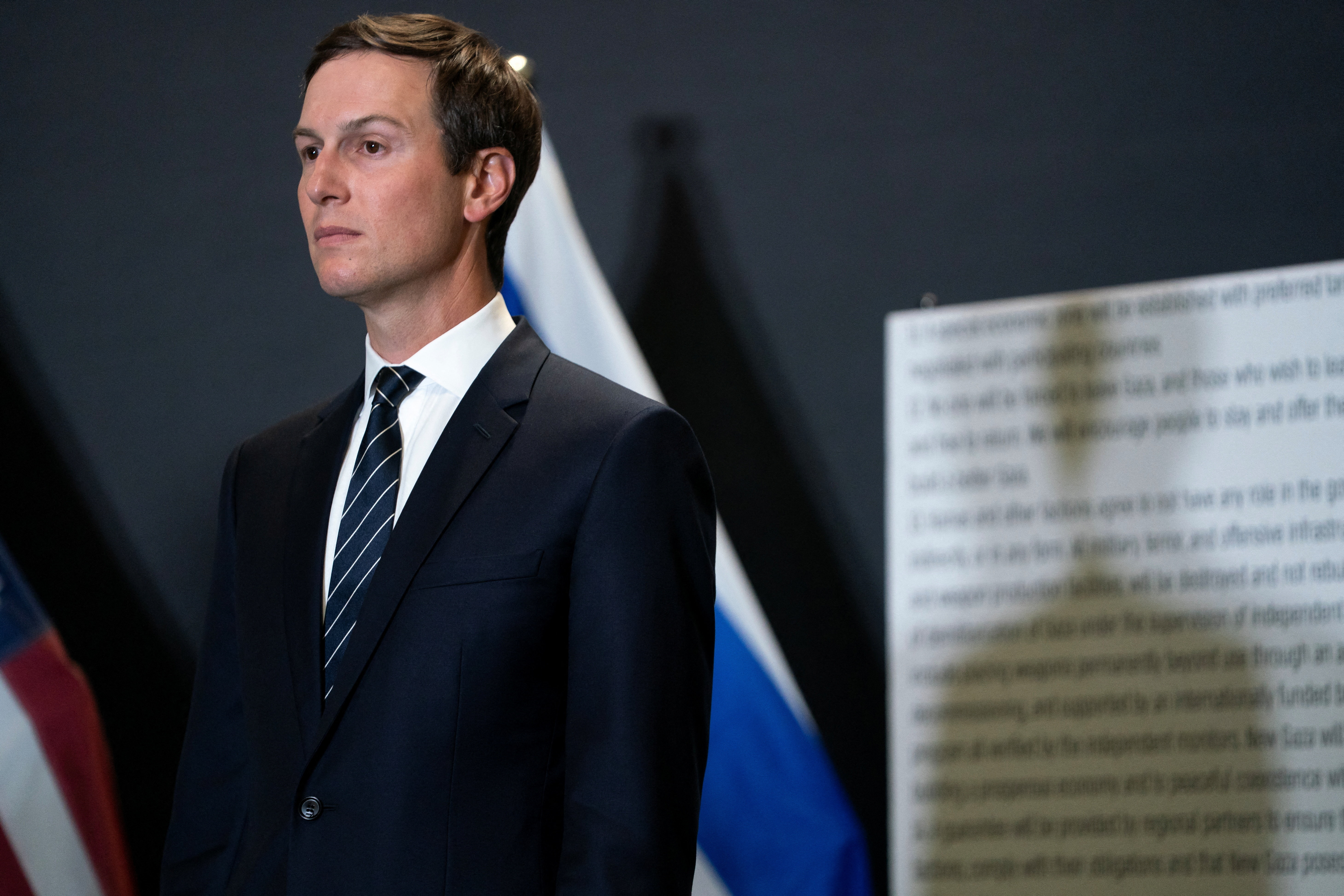 U.S. Vice President JD Vance at a press conference in southern Israel