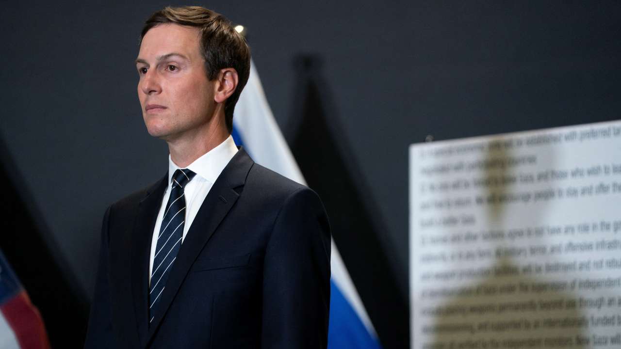 U.S. Vice President JD Vance at a press conference in southern Israel