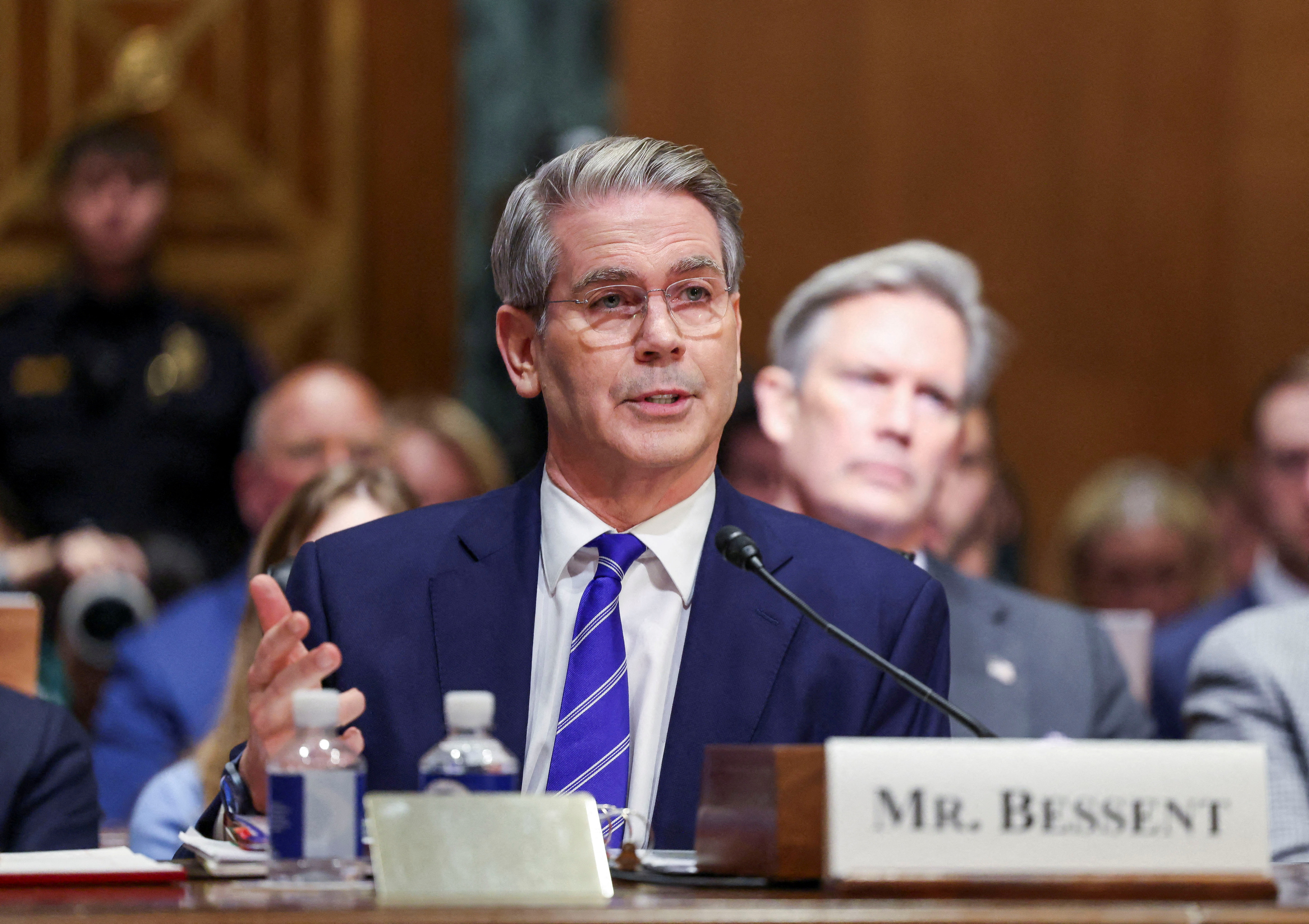 Senate Committee on Finance confirmation hearing on Scott Bessent's nomination to be secretary of treasury, on Capitol Hill in Washington