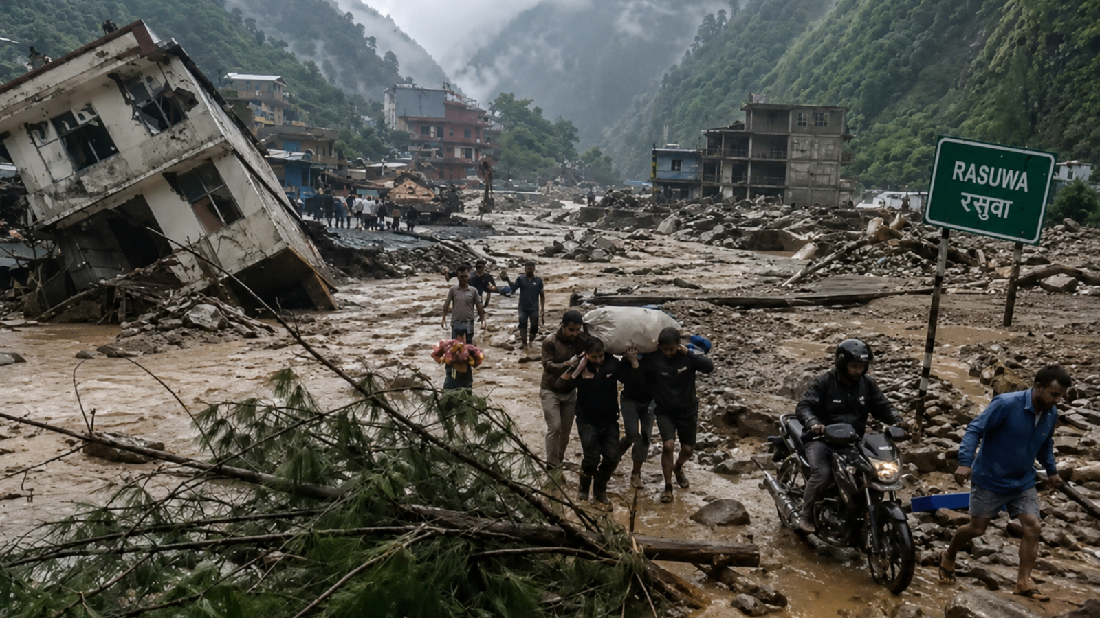 nepal-enchente