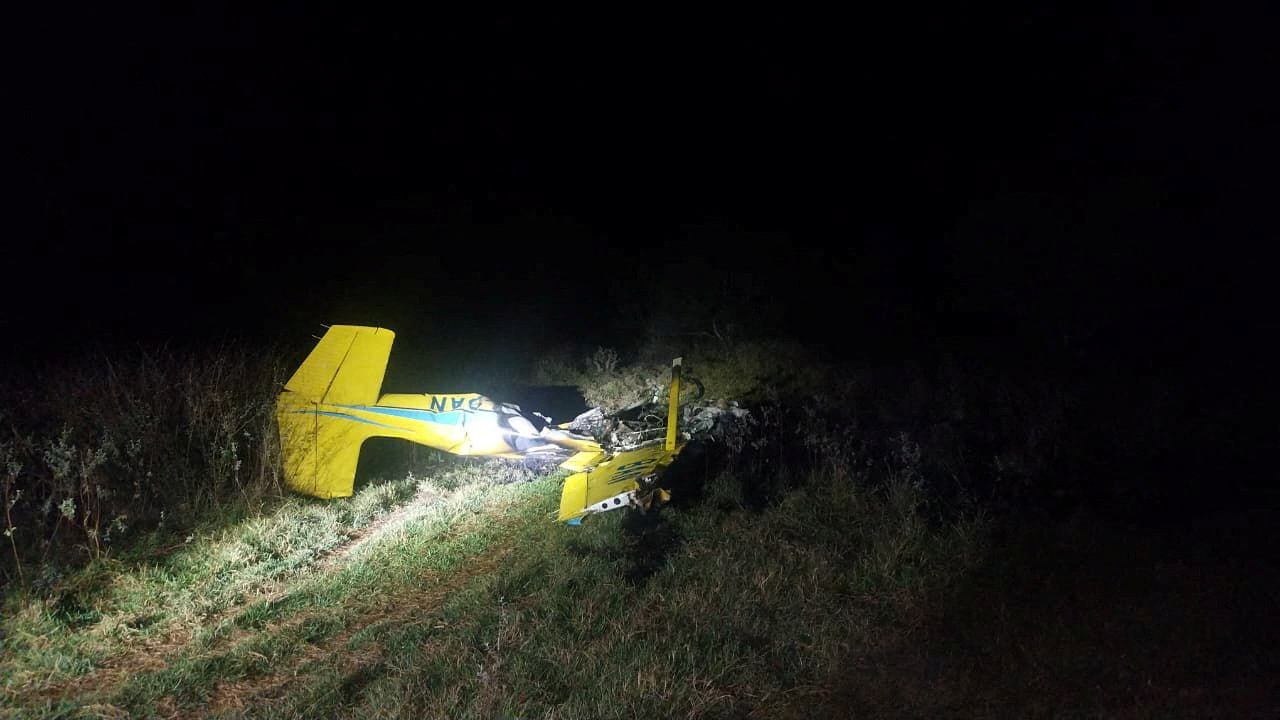 Site of a plane crash where Chinese landscape architect and urban planner Kongjian Yu died, in the vast wetlands of Mato Grosso do Sul state