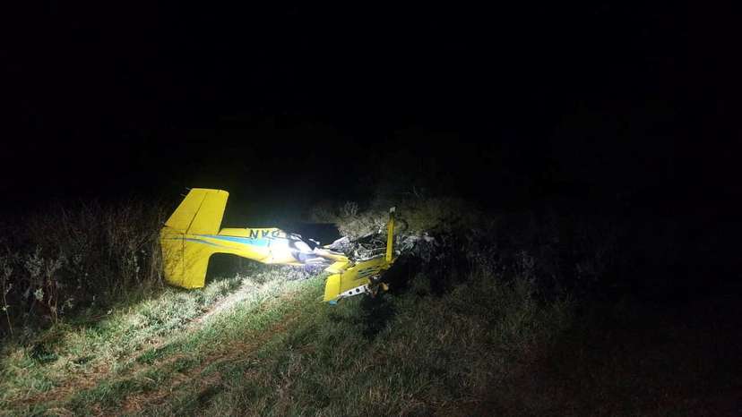 Site of a plane crash where Chinese landscape architect and urban planner Kongjian Yu died, in the vast wetlands of Mato Grosso do Sul state