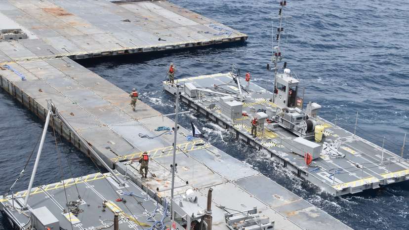 Construction of JLOTS Pier in Mediterranean