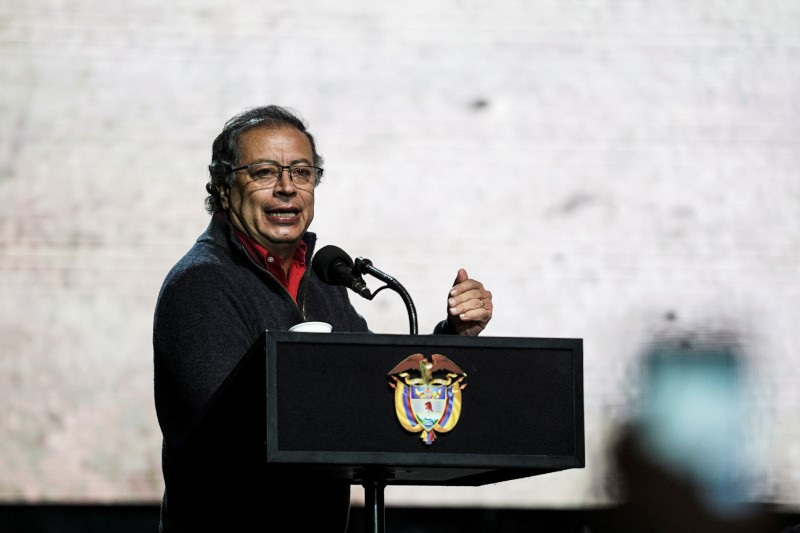 Event to announce the approval of a law called "No mas Ole" (No more Ole), that prohibits bullfighting, in Bogota