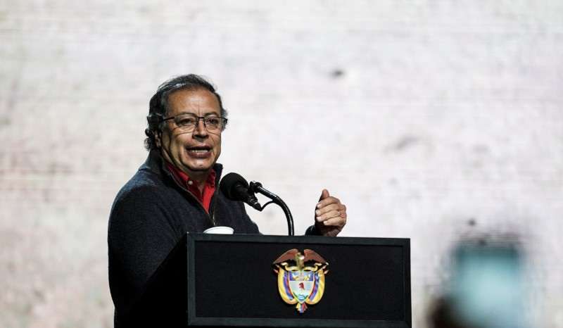 Event to announce the approval of a law called "No mas Ole" (No more Ole), that prohibits bullfighting, in Bogota