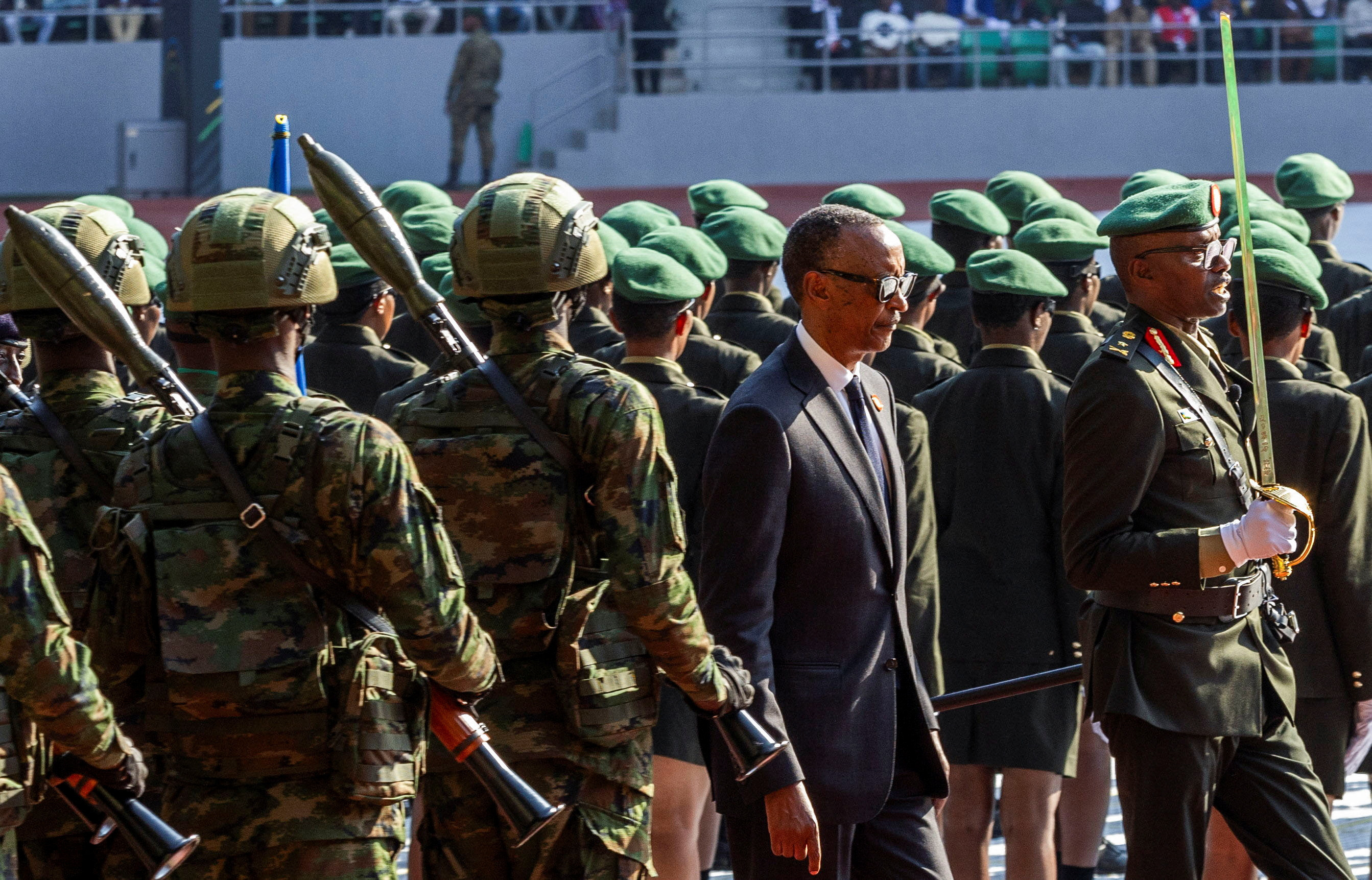 Rwanda's President Paul Kagame's swearing-in ceremony at the Amahoro Stadium, Gasabo District of Kigali
