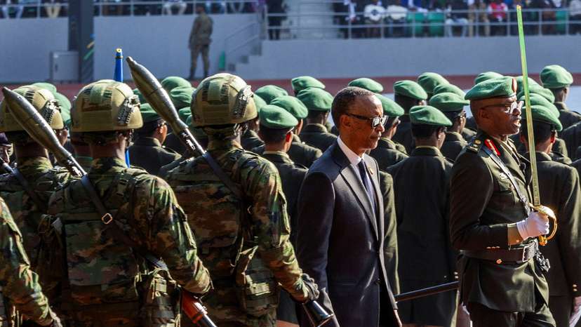 Rwanda's President Paul Kagame's swearing-in ceremony at the Amahoro Stadium, Gasabo District of Kigali