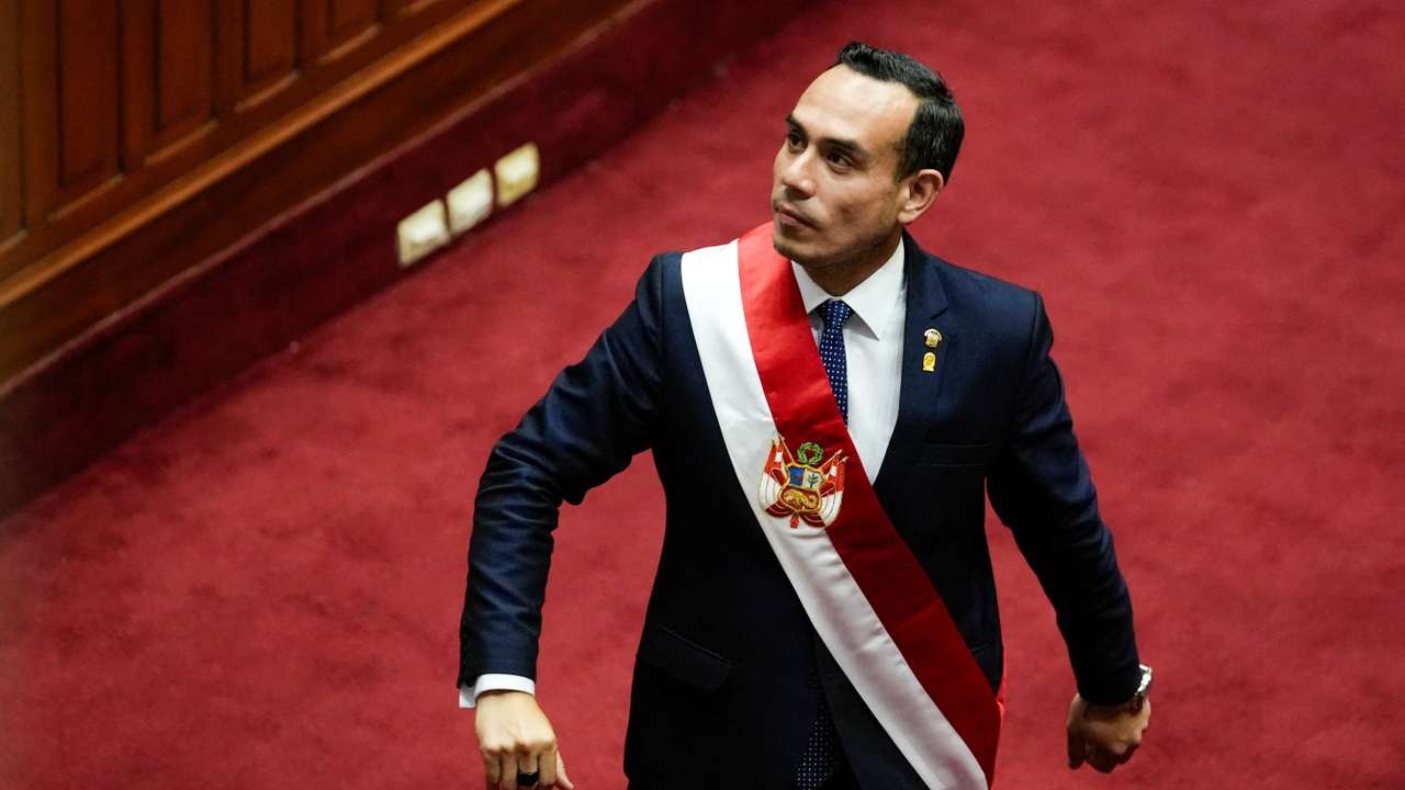 Jose Jeri is sworn in as Peru's new president, after Congress votes to remove former President Boluarte