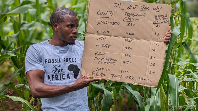 Jusper Machogu, Kenyan farmer and fossil fuels advocate