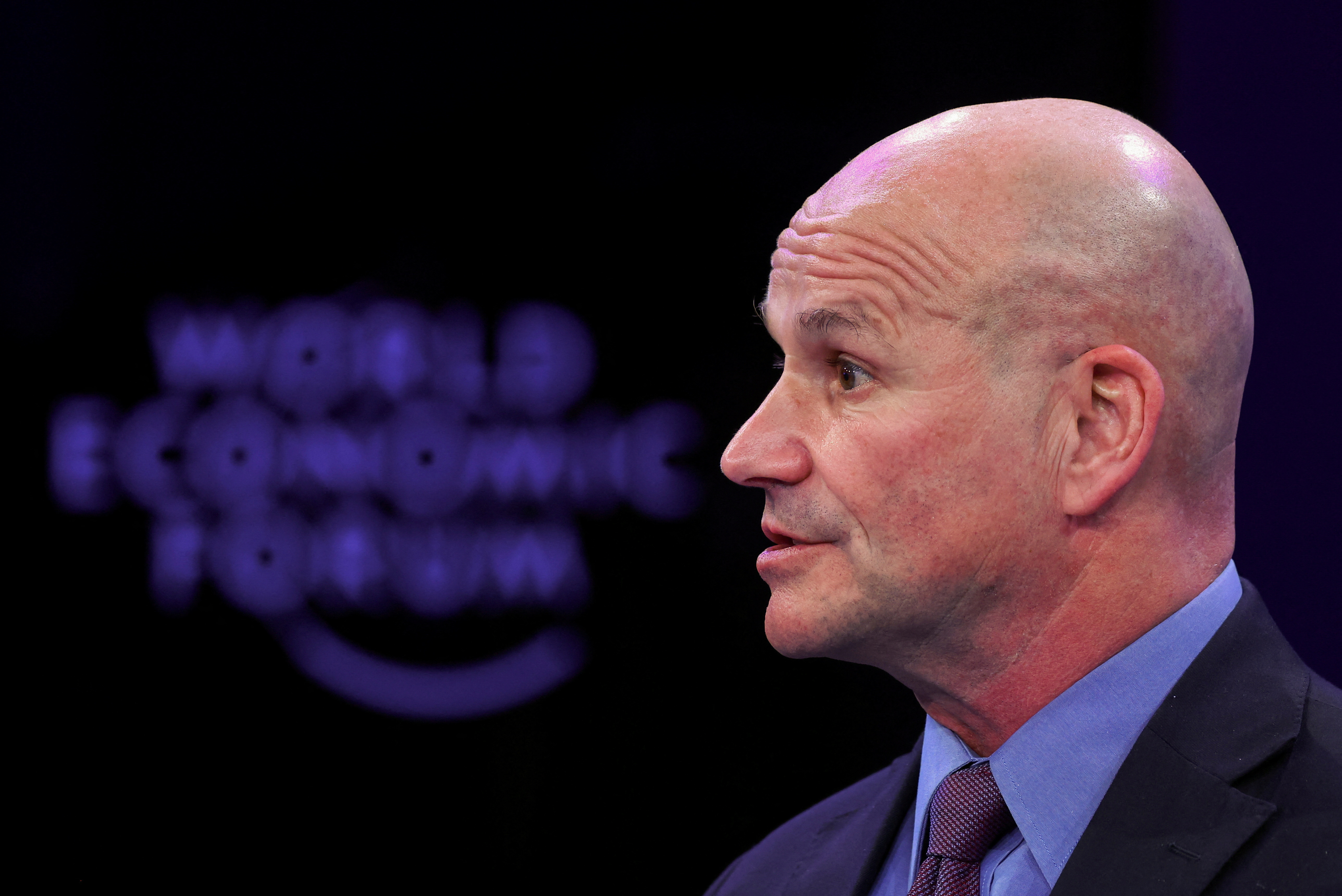 FILE PHOTO: 55th annual World Economic Forum (WEF) meeting in Davos