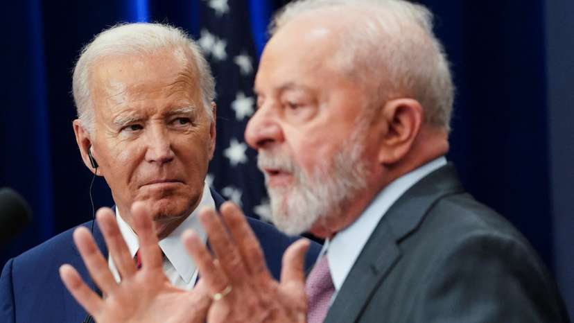 U.S. President Biden meets with Brazil's President Lula during UNGA in New York City