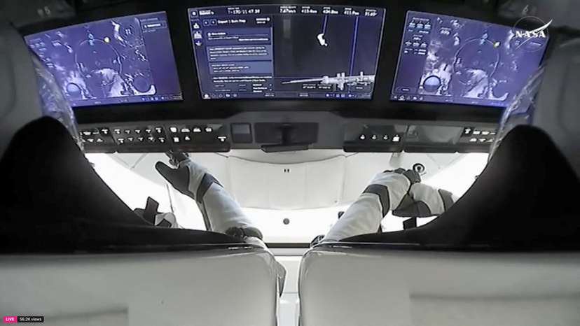 NASA astronauts Butch Wilmore and Suni Williams begin their return to Earth