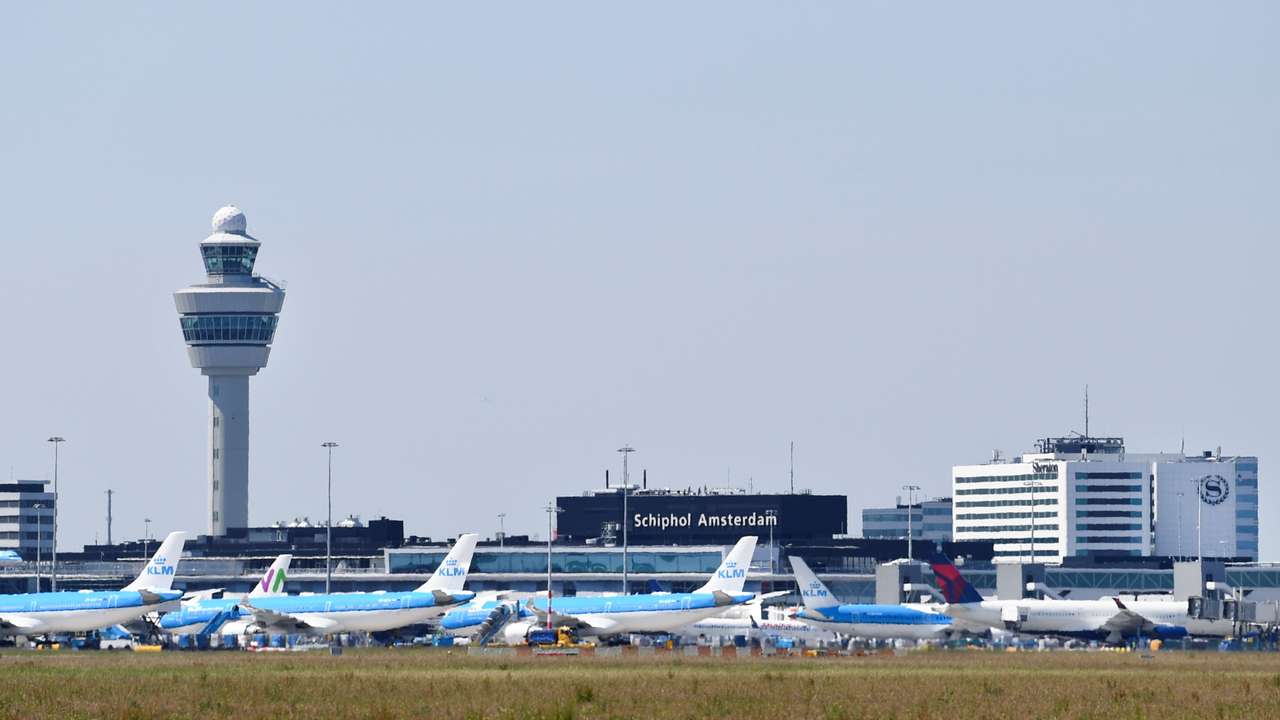 A general view of Schiphol Airport in Amsterdam