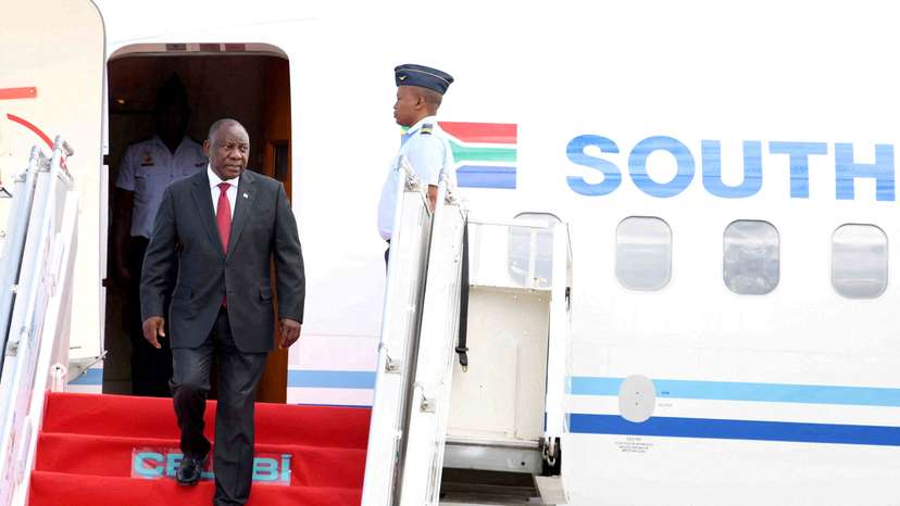 FILE PHOTO: President Ramaphosa arrives to attend the G20 Leaders’ Summit