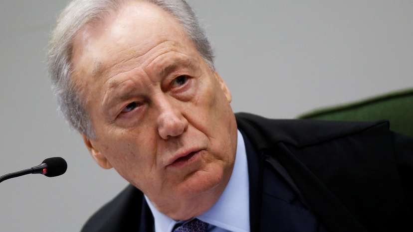 Judge Ricardo Lewandowski attends a session of the Supreme Court in Brasilia