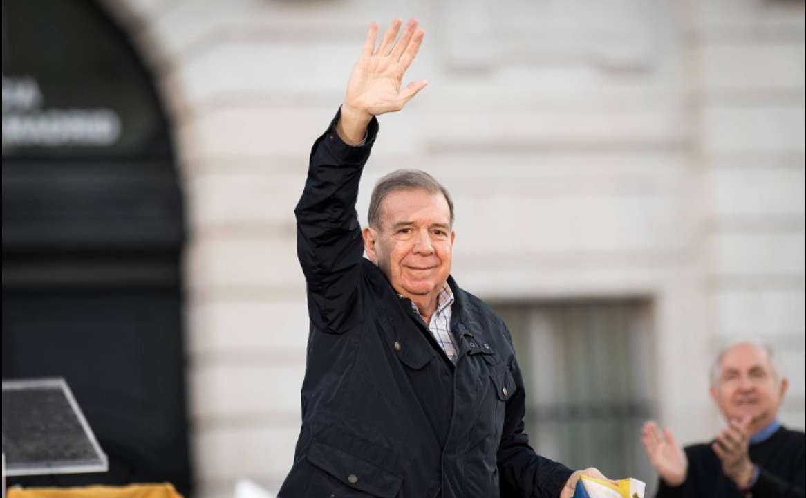 Venezuelan opposition leader, Edmundo Gonzalez, during a rally for the freedom of Venezuela