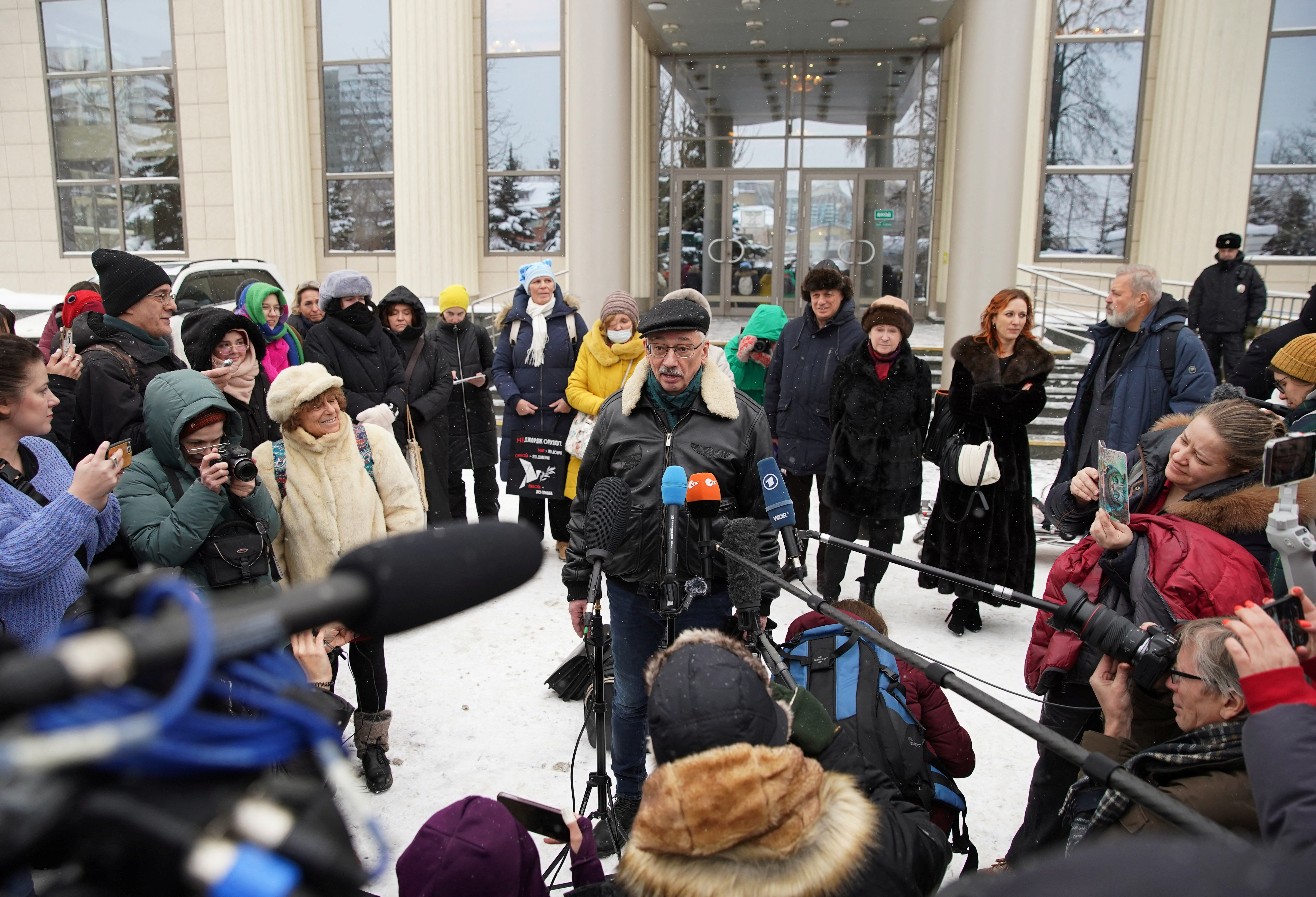 Russian rights activist Orlov attends an appeal hearing in Moscow