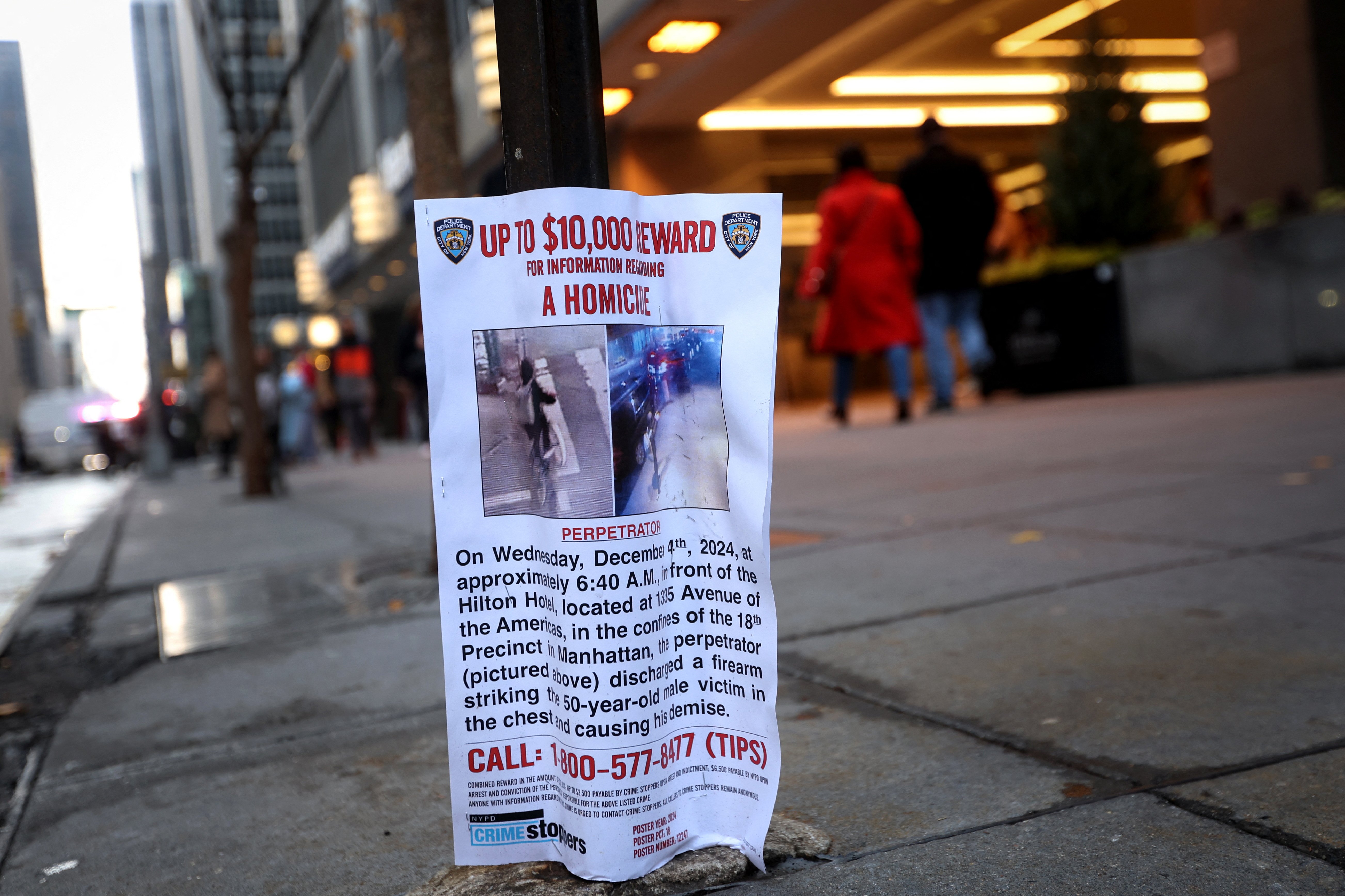Aftermath of killing of UnitedHealthcare CEO Thompson, in New York City