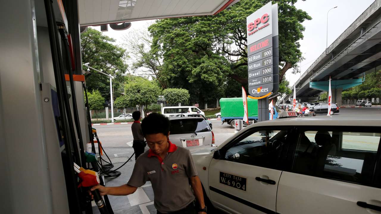 Singapore Petroleum Company Ltd a petrol station owned by PetroChina, China's top energy group which became the first major foreign investor in Yangon