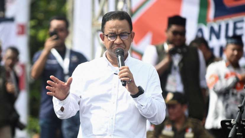 FILE PHOTO: Presidential candidate Anies Baswedan campaign rally in Banda Aceh