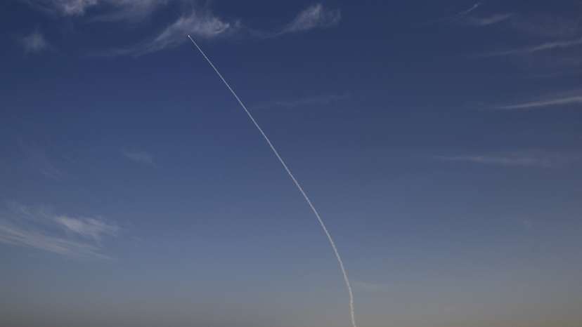FILE PHOTO: An "Arrow 3" ballistic missile interceptor is seen during its test launch near Ashdod