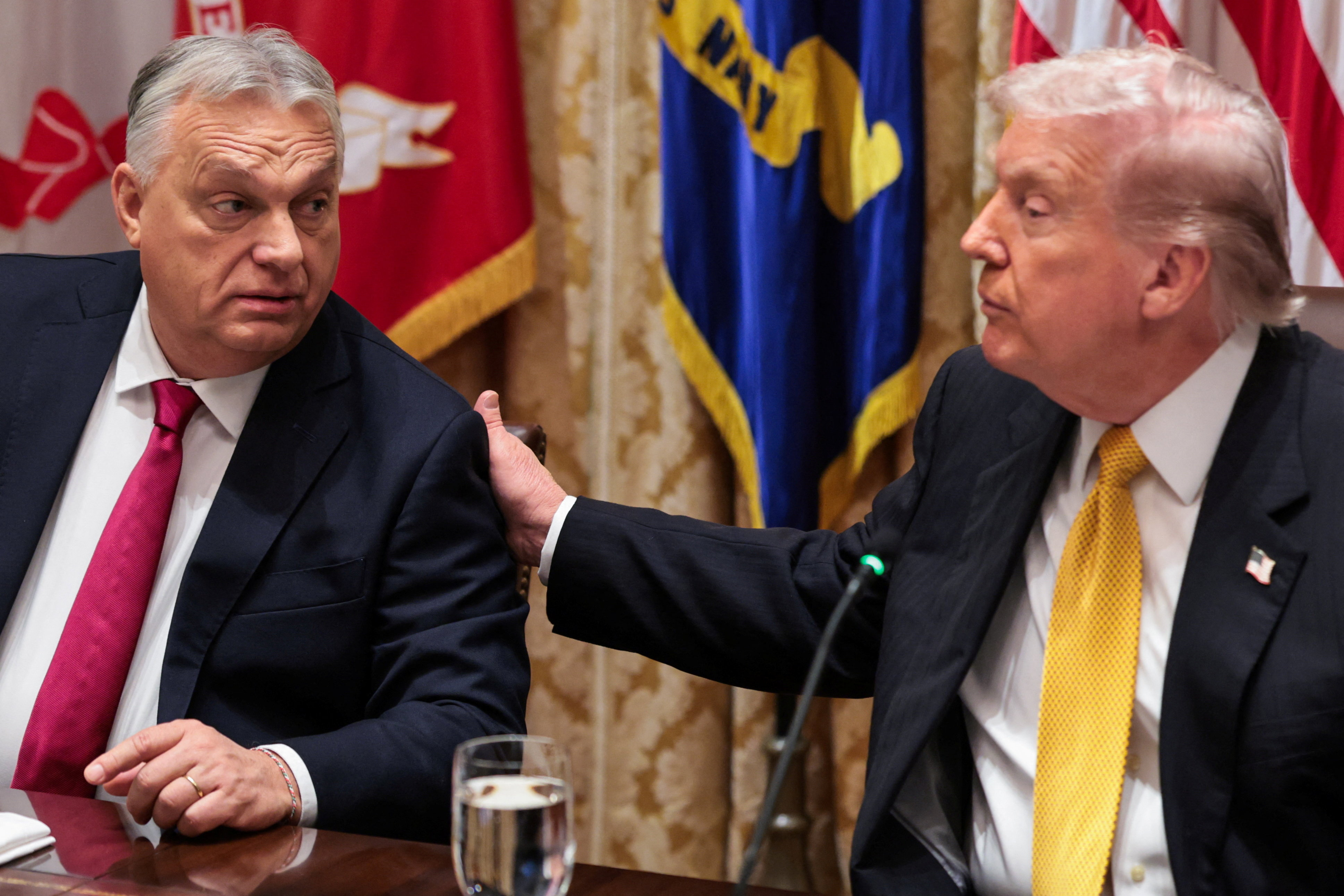 U.S. President Trump meets with Hungary's Prime Minister Orban at the White House