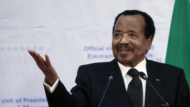 President Macron And Counterpart Biya Joint Press Conference - Yaounde