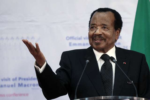 President Macron And Counterpart Biya Joint Press Conference - Yaounde
