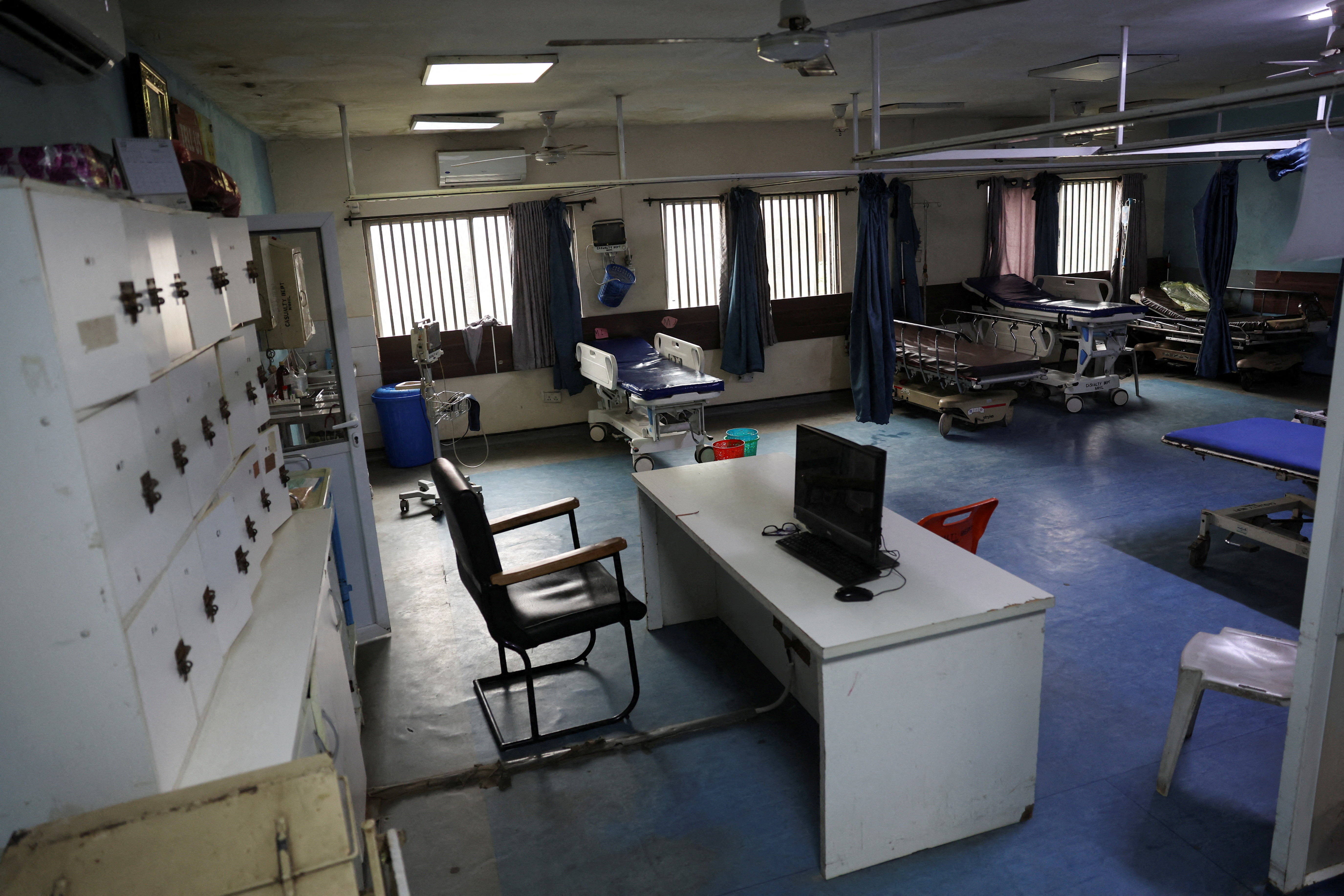 FILE PHOTO: Patients in pain, empty work stations, as Nigerian nurses begin strike over poor support in Lagos Nigeria