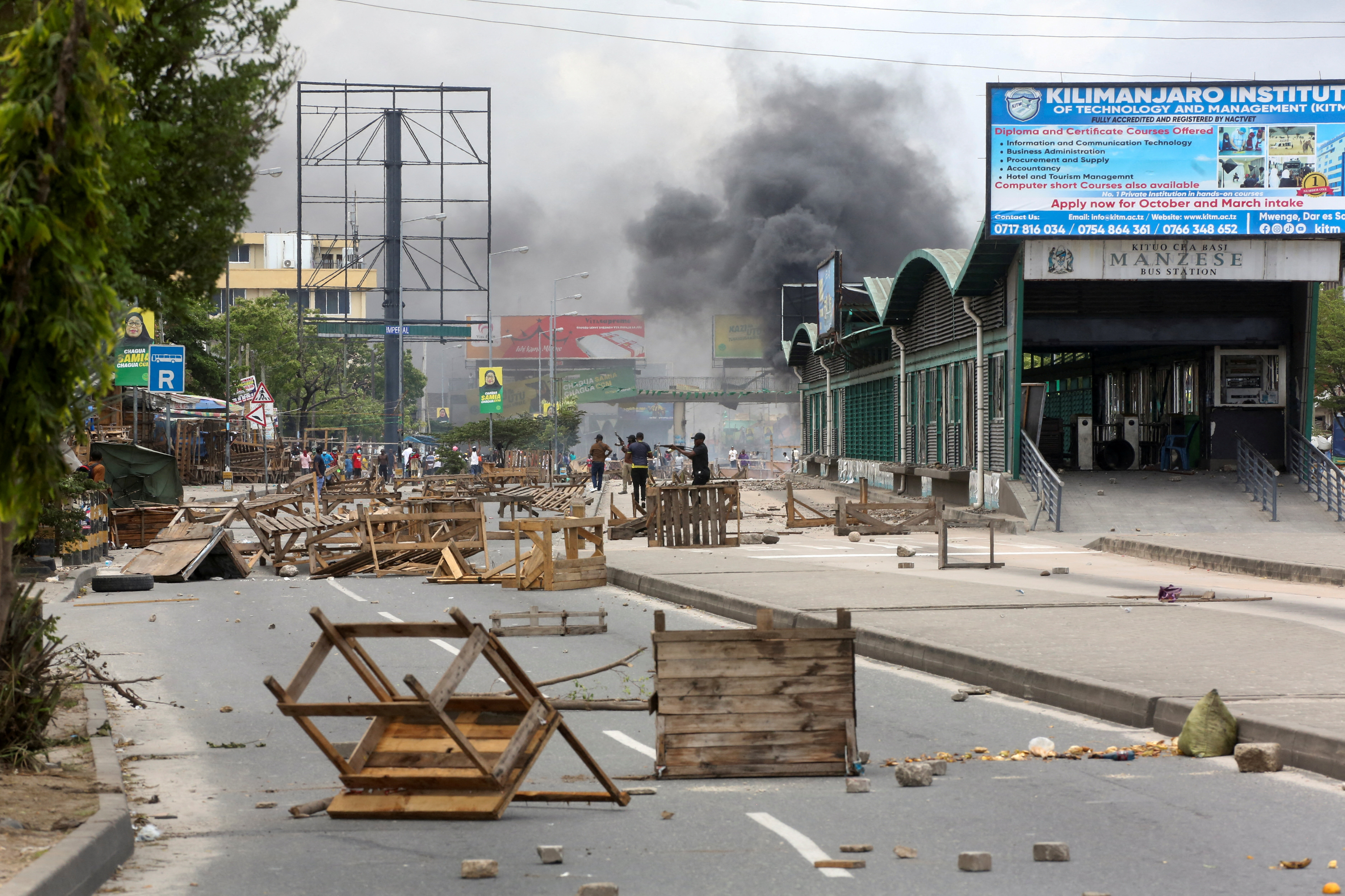 FILE PHOTO: New protests in Tanzania's main city after chaotic election