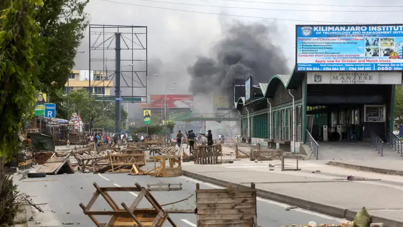 FILE PHOTO: New protests in Tanzania's main city after chaotic election