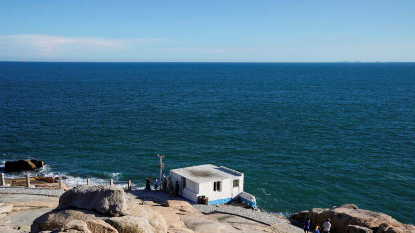 FILE PHOTO: Tourists in Pingtan island