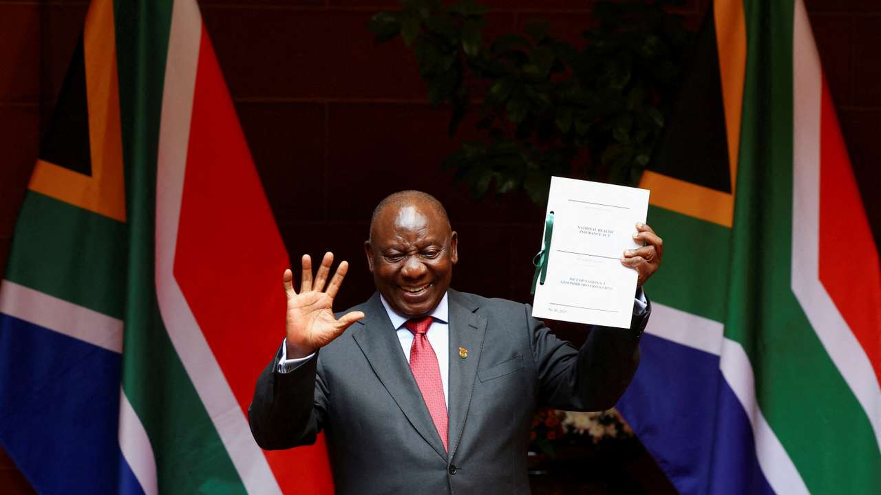 South Africa's Ramaphosa to signs health insurance bill into law