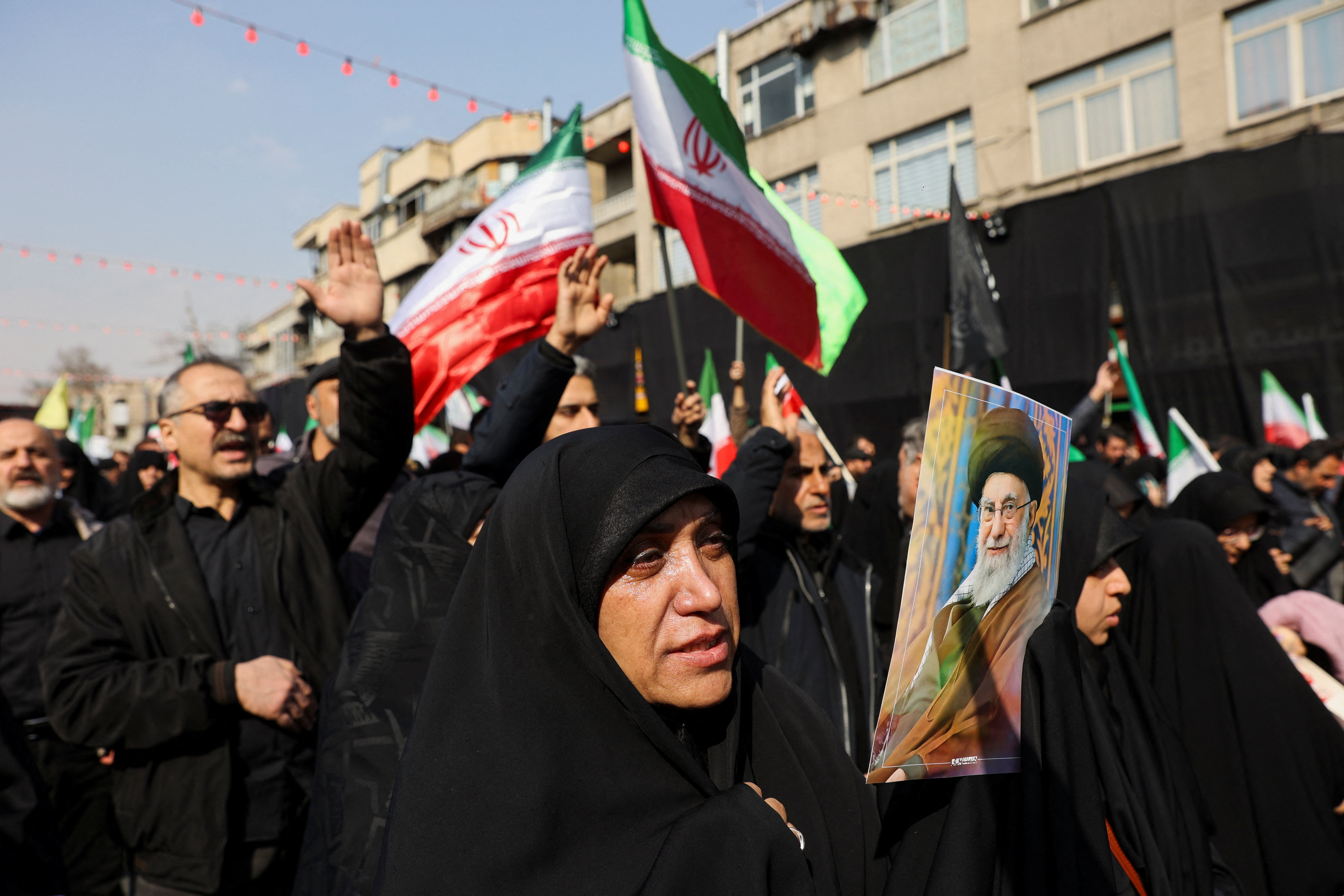 Funeral ceremony for the Iranian military commanders who were killed in strikes, amid the U.S.-Israeli conflict with Iran
